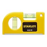 STANLEY Wasserwaage klein & magnetisch geeignet für Tasche - Taschenwasserwaage...