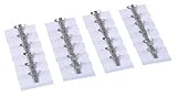 Europel Kunststoff Namensschilder mit Kombi-Halter: Ansteck-Nadel & Clip - 24...