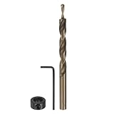 QUARKZMAN Taschenlochbohrer 5/16' Durchmesser 5/32' Spitze Rund Schaft Ersatz Spiralbohrer...