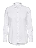 Only&JDY JDY Damen Bluse JDYMIO L/S Shirt WVN NOOS, Weiß (White), 42