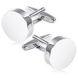 Ouligay Herren Manschettenknöpfe Klassische Manchettenknoepfe Silber Cufflinks...