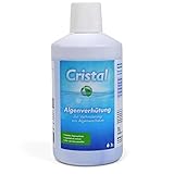 Cristal Algenverhütung 1 l - Verhindert Algenwachstum im Pool - Algenvernichter...