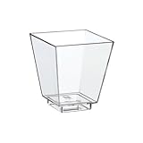 Papstar 19988 Fingerfood Schalen, Polystyrol, 5,0 x 4,5 x 4,5 cm, 50 Stück