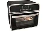 Deski HOT KITCHEN DESIGN Ofen Heißluft Fritteuse 15 Liter schwarz 1600 Watt 3in1...