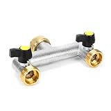 3/4 Zoll 2-Wege Wasserhahn Verteiler Aus Messing Schlauch Wasserhahn Verteiler Anschluss...