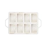 YIZITU Antihaft-Silikon-Backblech mit 8 Mulden, für Muffins und Brownies, Cupcake-Formen,...