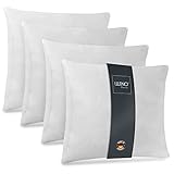 LILENO HOME 4er Set Kissenfüllung 45 x 45 cm - waschbares Innenkissen geeignet...