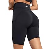 GymCope Kurze Sporthose Damen 1/2, Radlerhose Damen Kurz mit Handytasche, Kurze...