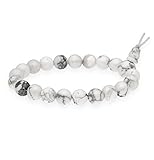 Lebensquelle Plus Powerarmband | Hochwertiges Edelstein Armband (Magnesit)