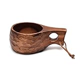 210 Ml Finnland Kuksa Tragbare Holzkaffeetassen Handgefertigte Milchbecher Mit Handgriff...