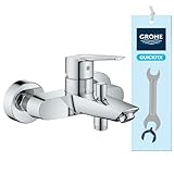 GROHE Start, Badewannenarmatur mit Werkzeug (Duscharmatur für Badewanne,...