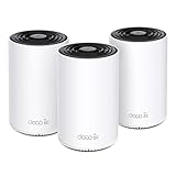 TP-Link Deco XE75 Mesh WLAN Set (3 Pack), Wi-Fi 6E AXE5400 Tri-Band Router &...