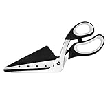 Haushalt International Pizzaschere Pizzamesser Pizzaschneider mit Pizza-Heber Schere...