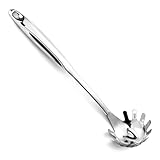 Pleafind Spaghettilöffel, Einteiliger Edelstahl Nudellöffel, 13-Zoll Comfort...