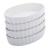Westmark 4 Servierschälchen für Crème Brulée, Oval, Backofen-/Mikrowellengeeignet,...