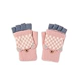 DAUXERY Gestrickte warme Handschuhe im Herbst und Winter Mädchen koreanische Version...