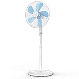 Brandson - Standventilator 50 W - Standlüfter 40 cm - Ventilator höhenverstellbar –...