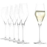 Stölzle Lausitz Champagner Gläser Quatrophil 6er-Set 290ml – Eleganter Champagnerkelch...