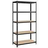 SONGMICS Schwerlastregal, Kellerregal, Lagerregal, 50 x 100 x 200 cm, Regal mit...