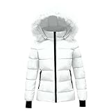 Generisch Wintermantel Damen Lang Winter Daunenmantel Elegant Mantel Warm Winterjacke...