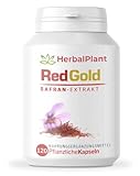 HerbalPlant RedGold Safran-Extrakt Kapseln - Natürlicher Stimmungsaufheller...