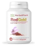 HerbalPlant RedGold Safran-Extrakt Kapseln - Natürlicher Stimmungsaufheller...