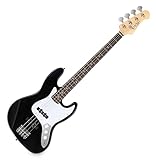 Rocktile Fatboy II BK E-Bass Black - Jazz-Style E-Bass - 2 Single Coil...
