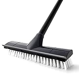 Yocada Bodenscheuerbürste, 127 cm Griff, 2-in-1-Schabbürste, steife Borsten,...