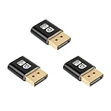 Fegtrtyoa 3X 4K Displayport Blindstecker DP Virtual Display Adapter EDID Headless Ghost...