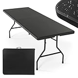Jago® Klapptisch - 183 cm lang, für 8 Personen, Klappbar, Tragbar,...