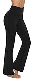 Persit Damen Schlaghose Yogahose, High Waist Freizeithose Sporthose Jazzpants...