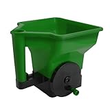 Manueller Streuer, Streuwagen für Gras-Teppich, Handkurbel für Rasen, Gemüsegärten,...