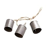 Christmas Kuhglocken,Weihnachten Vintage Rustikale Glocken | Garten Windspiel für Büros...