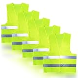 Fousenuk 5 stück Warnwesten Auto, Warnweste 360° Reflektierend Rundum,...