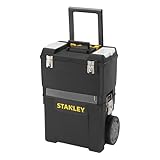 Stanley Rollende Werkstatt (47,3 x 30,2 x 62,7 cm, zwei separat verwendbare Werkzeugboxen,...