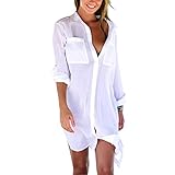 Jecarden Strandkleid Damen, Bikini Cover Up Strandponcho Damen Sommer Pareos...