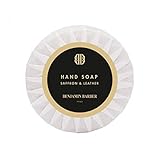 Benjamin Barber Safran & Leder Hand Seife 100 g - Feste Handseife mit dem Duft von Safran...