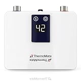ThermoMate Mini Durchlauferhitzer mit-Stecker, 3,5kW Elektrischer Durchlauferhitzer...