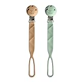 Colifree® Schnuller, Broschennadel aus Silikon, extra flexible Schnullerkette, extra...