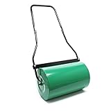 Wiltec Rasenwalze 32 x 50 cm mit Schmutzabstreifer, Gartenwalze mit 40 l...