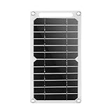 Jubepk USB-Solarpanel, tragbar, 5 V, 6 W, kleines Solarzellen-Ladegerät mit...