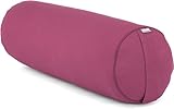 Bodhi Yoga Bolster Rolle Ø 22 cm | Yogarolle mit Bio-Dinkelfüllung | Yogakissen für...