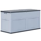 JUNZAI Garten-Aufbewahrungsbox 320 L, Kissenbox Garten Wasserdicht, Box Für...