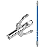 MumdoYAL Fettpresse Mundstück 1/8' NPT 10000 PSI Doppelgriff, Fettpressenkupplung Mit 30...