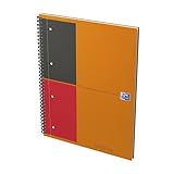 Oxford Collegeblock A4 Notebook 'International' liniert, 160 Seiten, 4-fach...