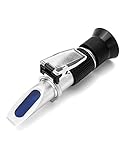 QWORK® Imker Refraktometer, mit automatischer Temperaturkompensation, Brix...