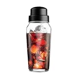 Drink Mixer Shaker - Cocktail Shaker Bottle | Glass Cocktail Drink Shaker | Professional...