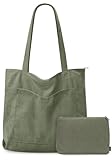 GASSDA Handtasche Damen Groß Shopper Tasche Damen Cord Tasche Tote Bag mit...
