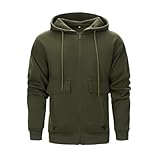 LBL Hoodie Herren Winter Jacke Herren Mit Kapuze Vielseitige Sweatjacke Warme Kapuzenjacke...