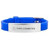 Medizinisches Notfallarmband für Damen und Herren, verstellbares medizinisches...